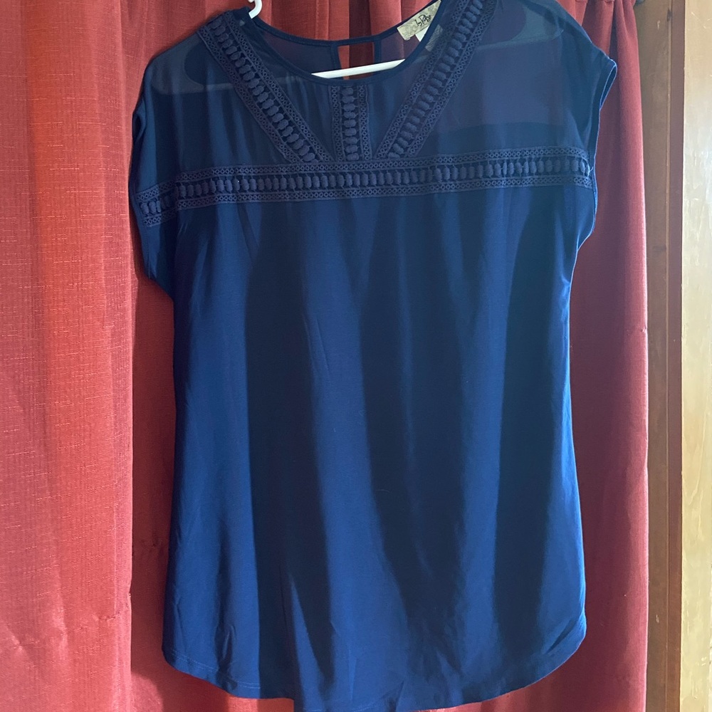 Navy Blouse - Brand New / Never Worn